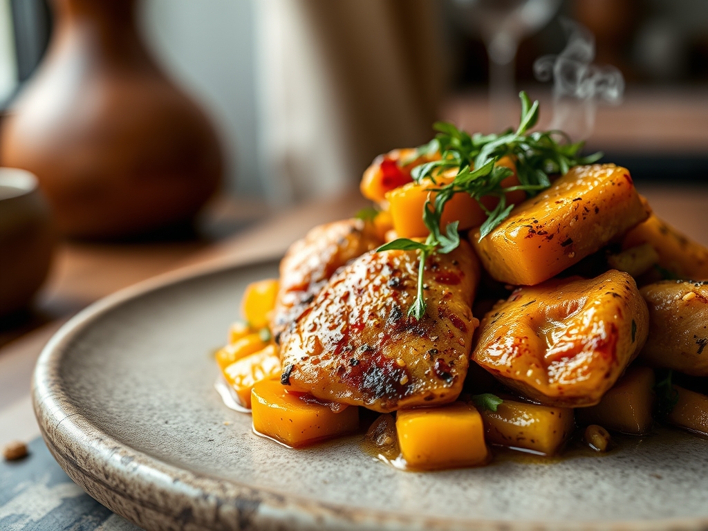 butternut squash and chicken recipes