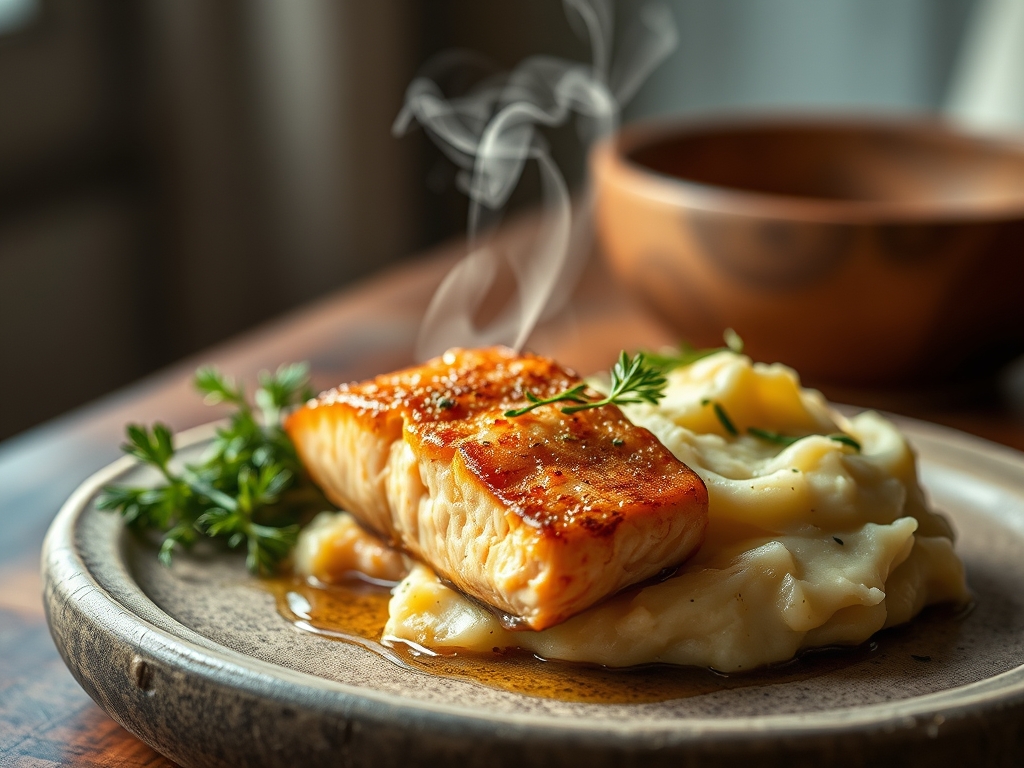 salmon and mashed potato recipes